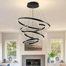 Minimalist open ring LED chandelier