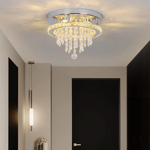 Lustre Cristal Plafond Moderne Suspension - vue 3 sur 7