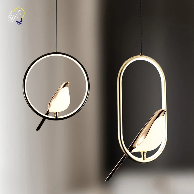 Lustre suspension LED luminaire éclairage lampe suspendue cuisine Table à manger nordique appareil ménager salon décor Suspension - vue 3 sur 14