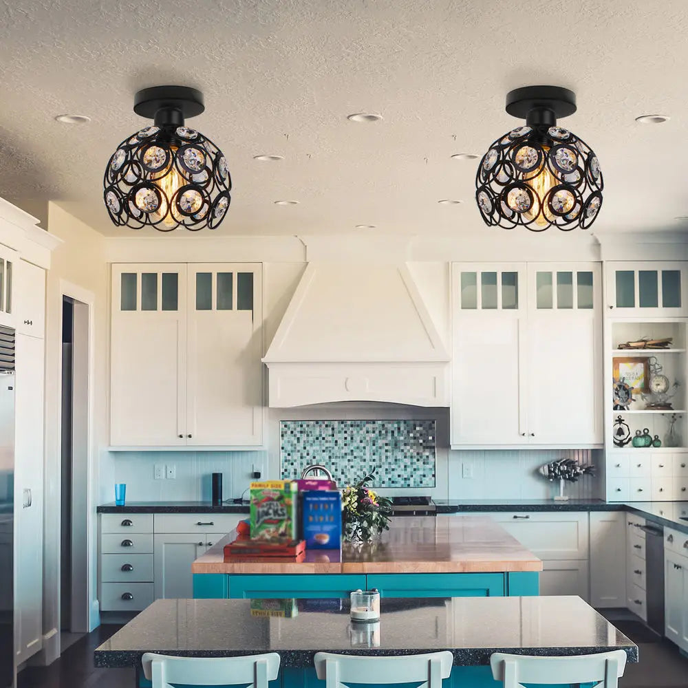 plafonniers modernes en cristal lustre éclairage décoratif pour maison - vue 5 sur 20