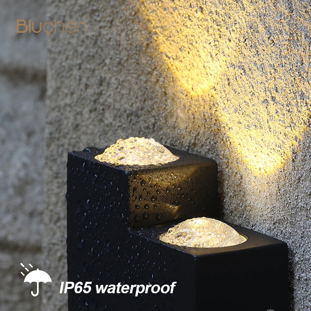 applique murale led étanche moderne pour extérieur jardin - vue 5 sur 10