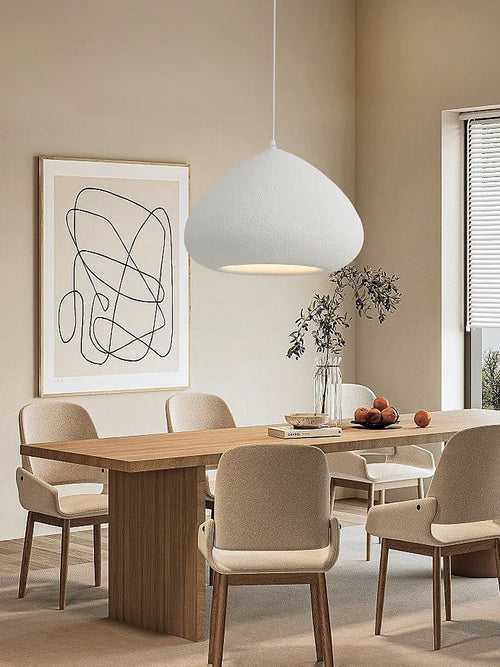 Nordic Handmade Wabi Sabi Pendant Light Restaurant Cream Style Table Lamp Loft Bedroom Decor LED Chandelier Kitchen Accessories