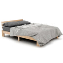 EU STOCK Wooden bed Double bed, headboard, slatted grille -200 x 140cm solid wood FSC Solid wood double bed