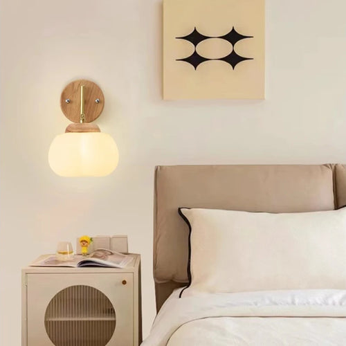 applique murale fraise en verre lampe créative pour bébé et enfant - vue 6 sur 9