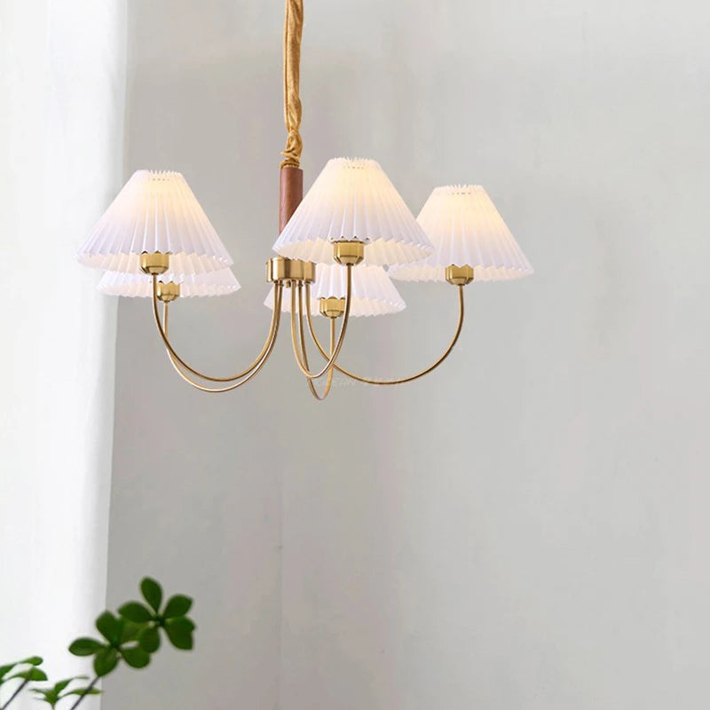 lustre en bois pour décoration luminaire suspendu - vue 4 sur 14