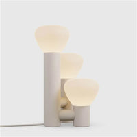 Coloured glass table lamp for interior decoration