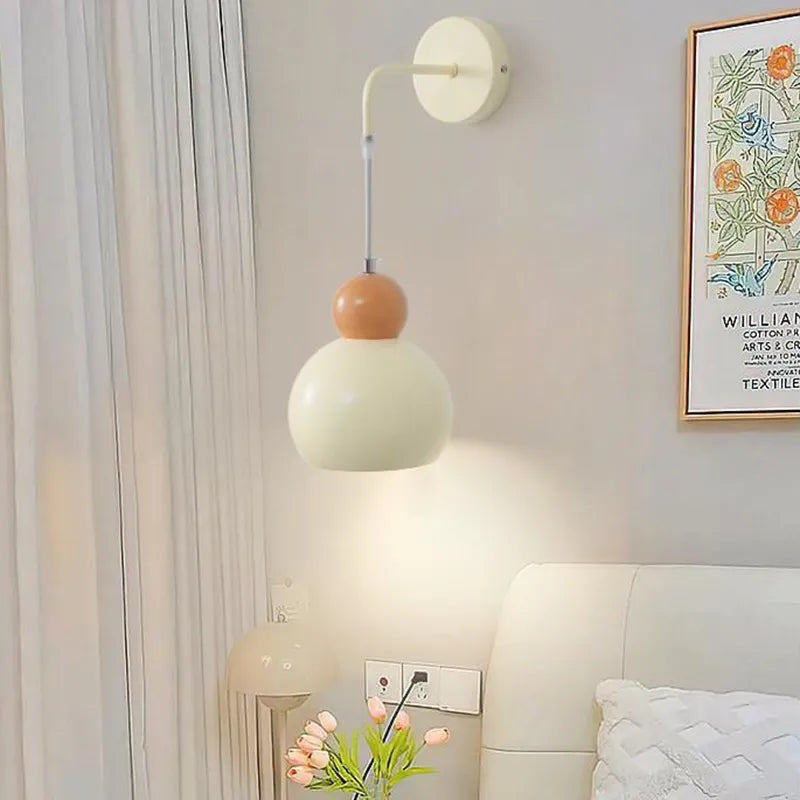Nordique LED Suspension Plafonnier Crème Vent Gourde Lampe Pour Salon Chambre Étude Salle À Manger Décoration De La Maison Luminaires - vue 2 sur 12