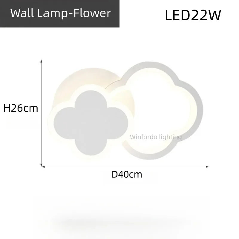 lustre led moderne créatif pour chambre enfant et salon intérieur - vue 9 sur 13