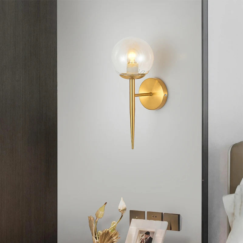 applique murale en verre luxe style art déco pour intérieur - vue 3 sur 21