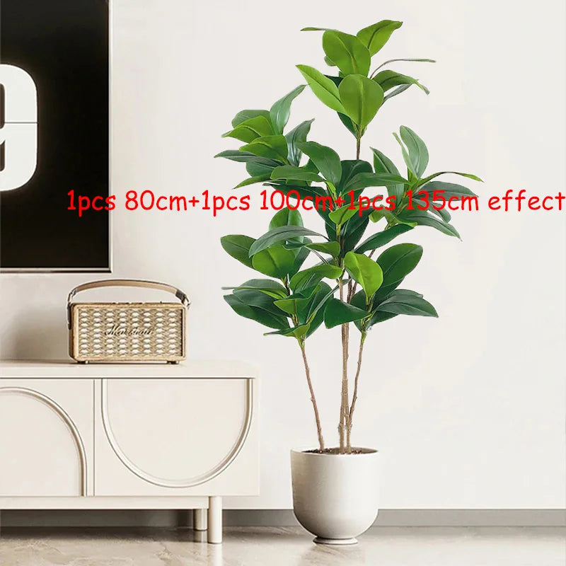 faux ficus magnolia artificiel plantes décoratives pour intérieur et extérieur - vue 3 sur 10