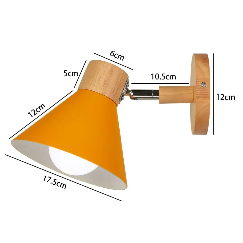 applique murale led nordique bois moderne décor maison - vue 11 sur 23
