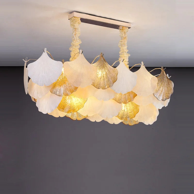 lustre suspendu à led design ginkgo réglable pour intérieur moderne - vue 11 sur 14