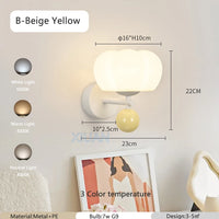 applique murale led en forme de champignon nordiques pour ambiance créative