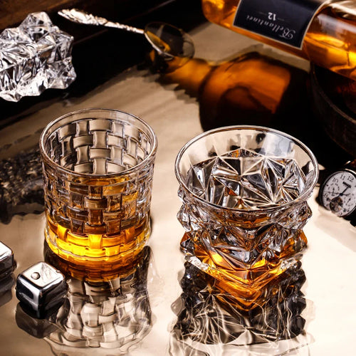 Verre whisky old fashioned gravé style vintage cadeau