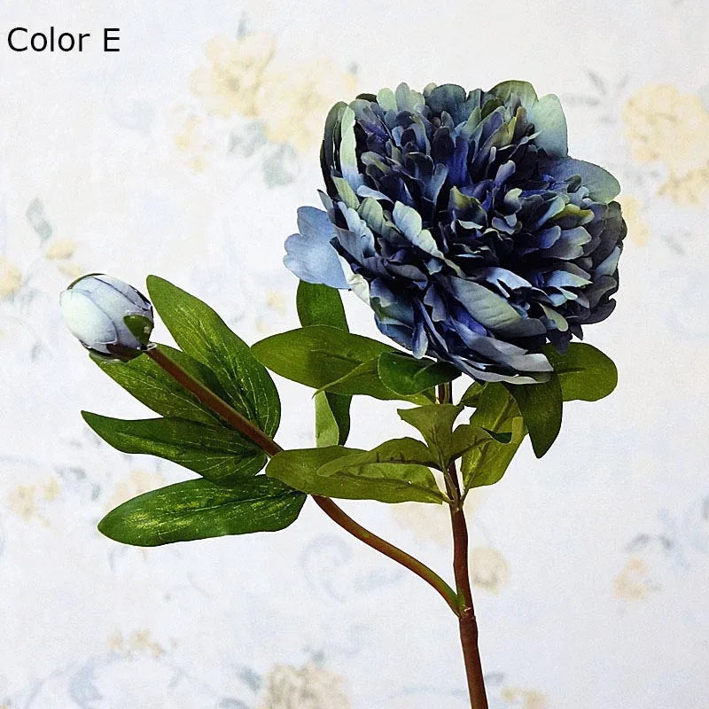 branche de fleurs artificielles de pivoine pour décoration élégante - vue 5 sur 13