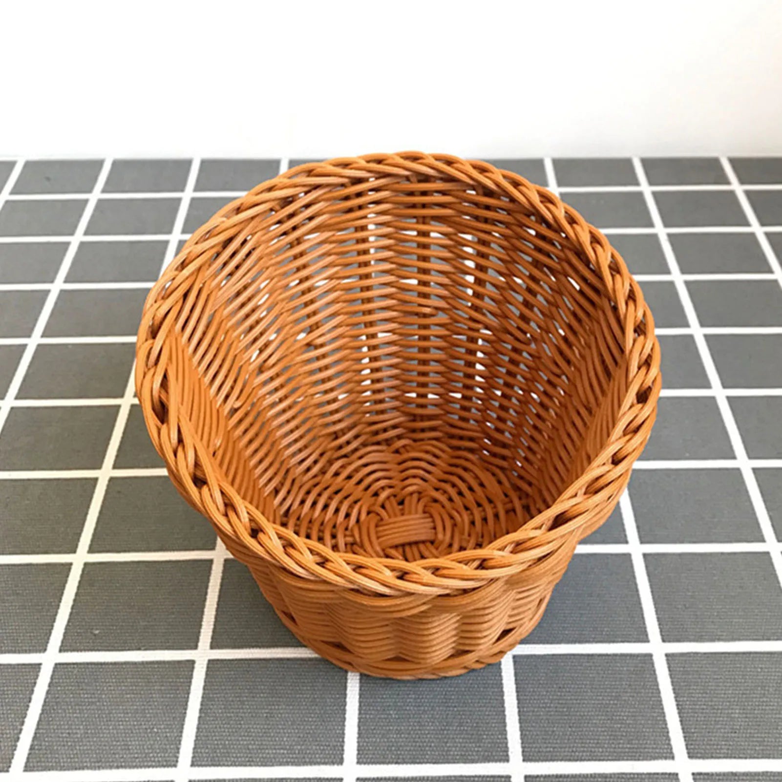 panier de rangement tissé en rotin pour fruits et pique-nique - vue 10 sur 9