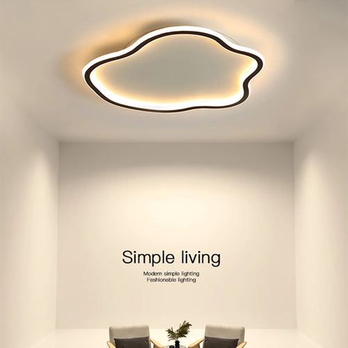 Plafond moderne à LEDs lampes lustre modélisation créative plafonnier salon chambre simple rond décor à la maison éclairage intérieur - vue 3 sur 13