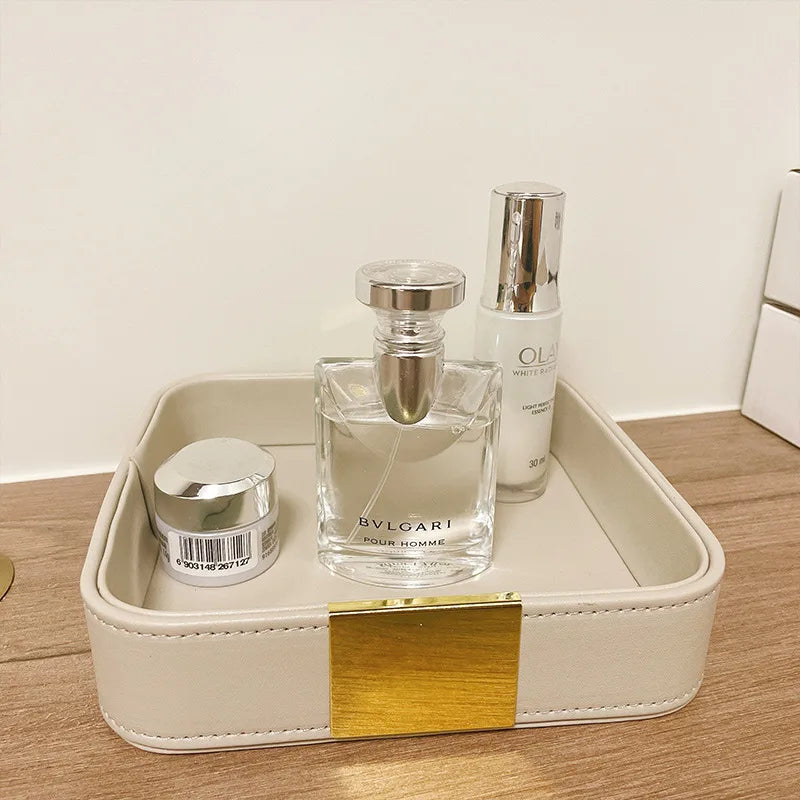 valet vide poche luxe en simili cuir pour ranger vos petites affaires - vue 7 sur 6