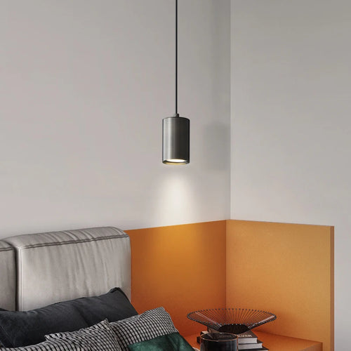 Minimalist nordic copper bedside lamp with elegant design - vue 4 sur 8