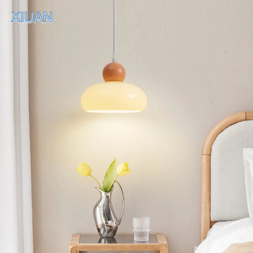 Lampe Verre Art Français E27 LED Suspendue Bauhaus - vue 2 sur 8