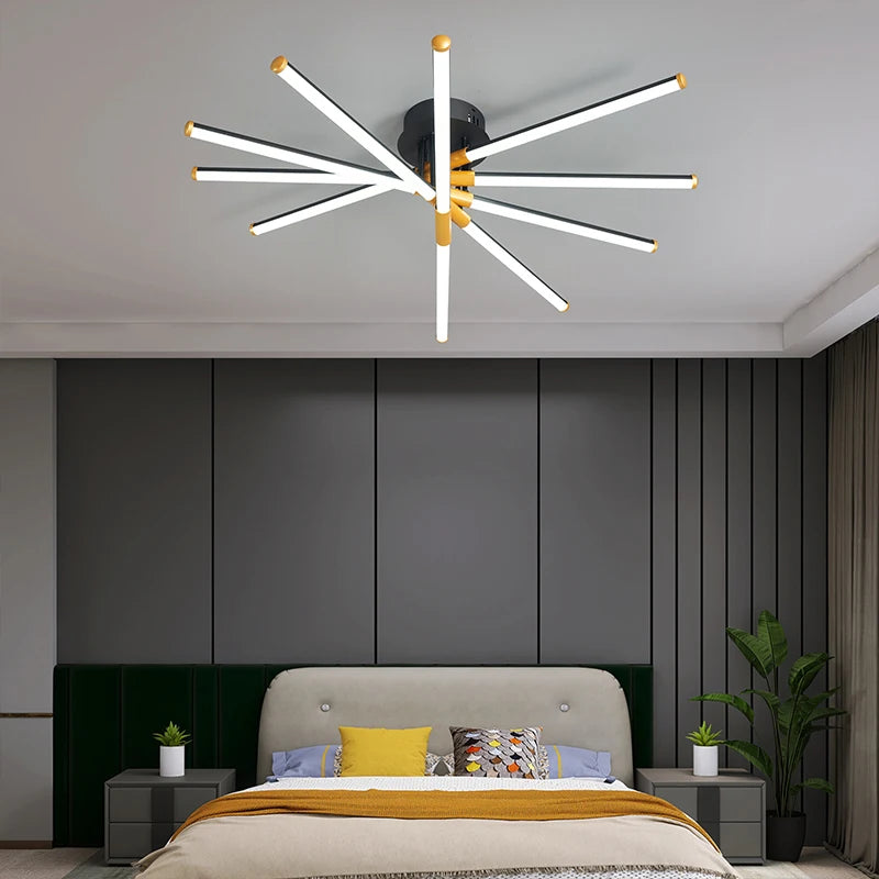 led plafonnier luminaire intérieur chambre salon hall cuisines - vue 4 sur 15
