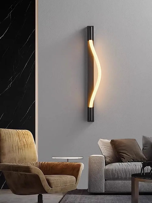 applique murale minimaliste moderne en silicone de luxe