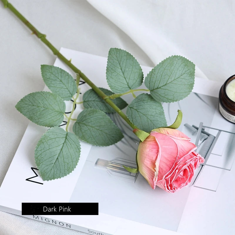 fleur de rose artificielle pour décoration de mariage et table - vue 9 sur 12