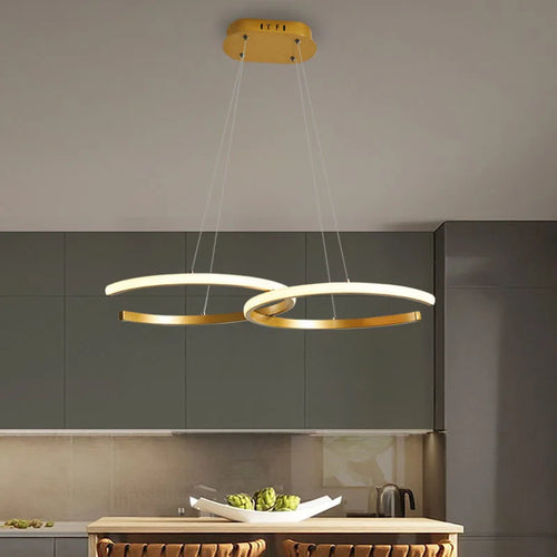 Minimalist Nordic design chandelier for contemporary interiors - vue 6 sur 7