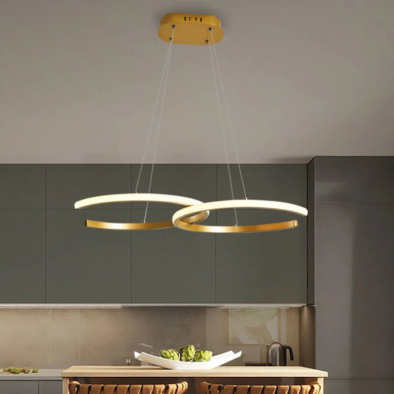 Minimalist Nordic design chandelier for contemporary interiors - vue 5 sur 7