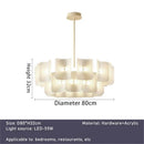 Newly designed LED chandelier, fingerprint chandelier, luxurious living room, bedroom, villa, hotel lobby, bright acrylic chandelier