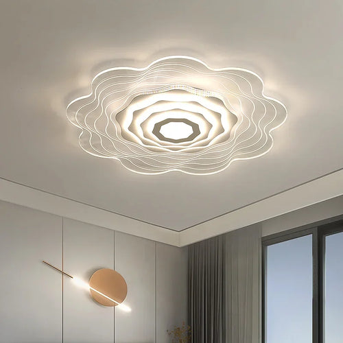 plafonnier led moderne en acrylique pour intérieur élégant