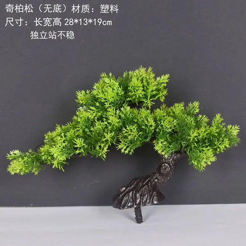 plante artificielle bonsaï en plastique pour décoration intérieure