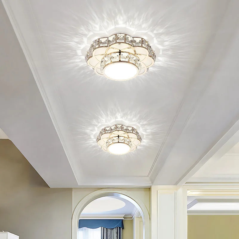 plafonnier moderne en cristal design floral pour tous les espaces - vue 5 sur 7