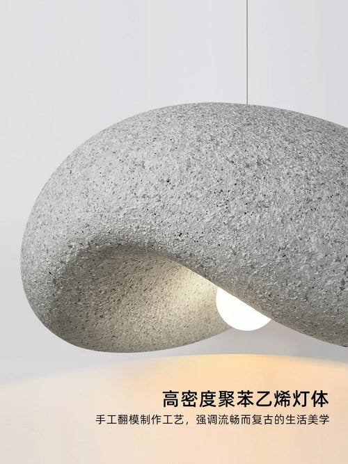 lustre wabi sabi style japonais pour cuisine et salon - vue 7 sur 9