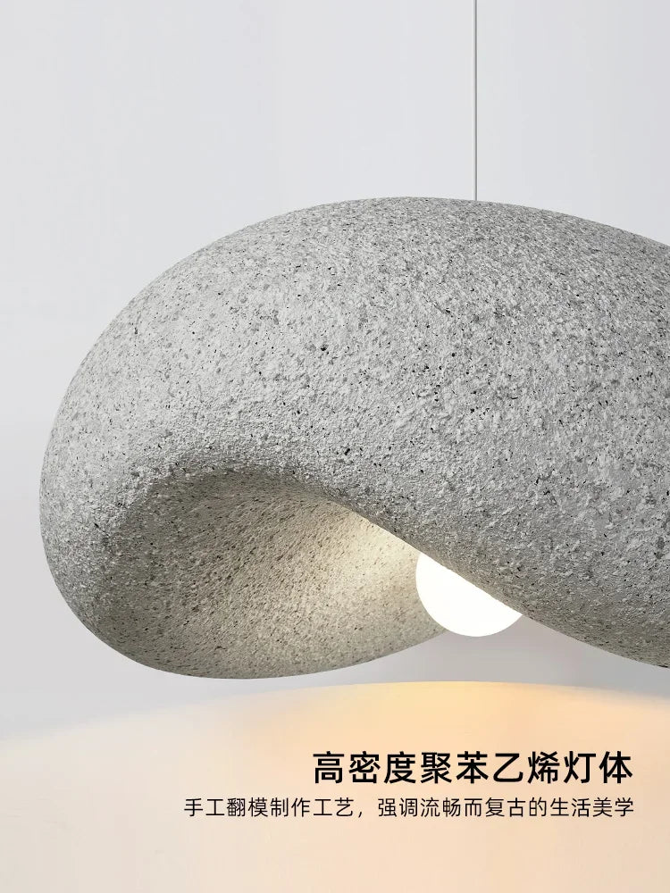lustre wabi sabi style japonais pour cuisine et salon - vue 6 sur 9