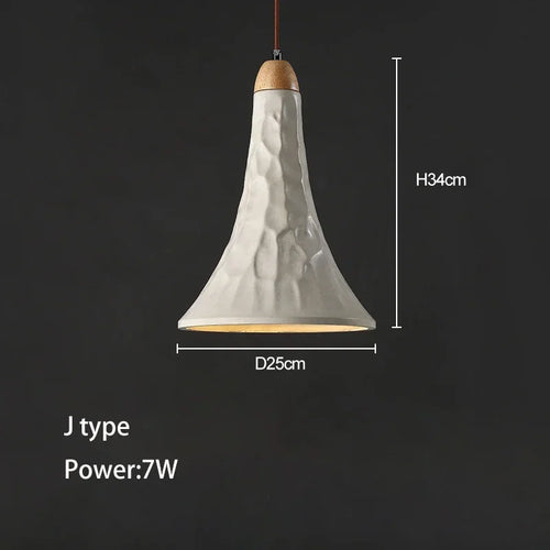 suspension wabi-sabi en ciment et travertin pour décoration intérieure - vue 14 sur 14