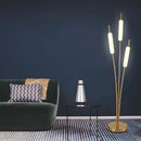 Lampe sur pied nordique à 3 têtes en forme d'oreille de blé