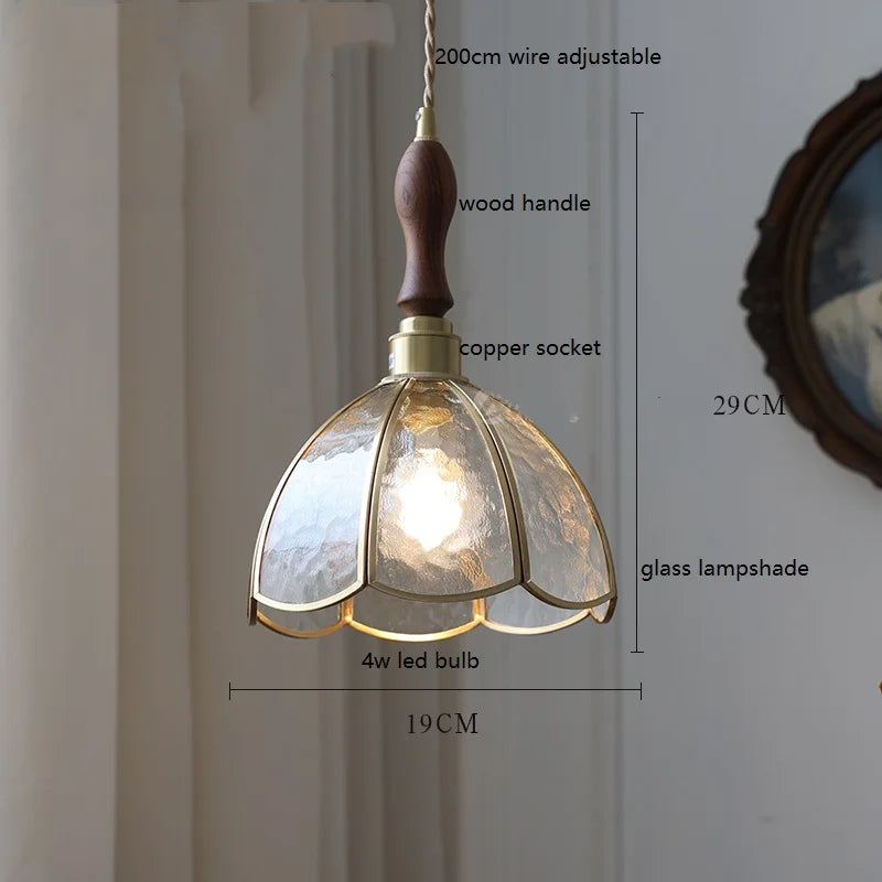 Nordic vintage handheld lamp with coloured glass and copper - vue 18 sur 29