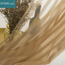 Rideau moderne a rayures translucide pour salon chambre