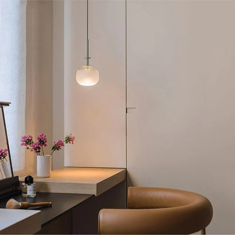 lustre suspendu en forme de verre design élégant