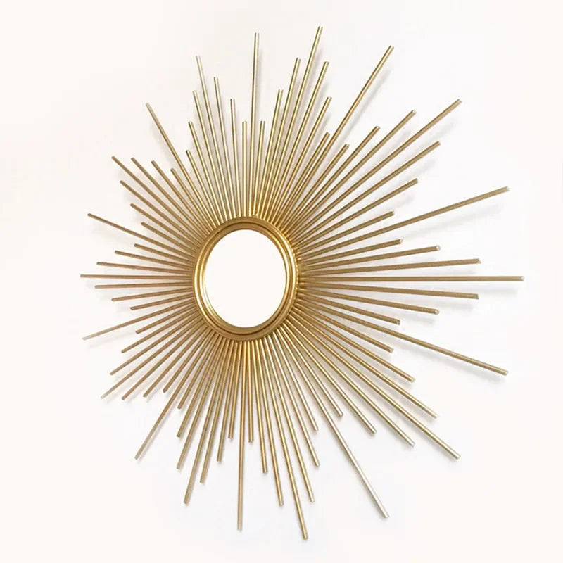 miroir décoratif en métal pour décoration murale créative - vue 4 sur 7