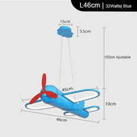 lustre led moderne en forme d'avion pour bébé garçon