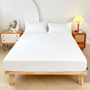 1PC Plain Color Waterproof Mattress Cover,Polyester Material, Thin Breathable,Bedroom，Four Seasons Apply