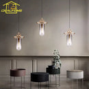 Italian design gold glass pendant light minimalist indoor lighting