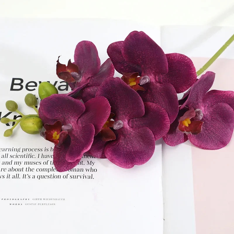 Realistic artificial phalaenopsis flowers for various decorations - vue 9 sur 11