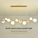 lustre abat-jour en verre suspension décor maison luminaire