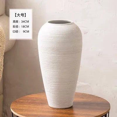 Jingdezhen-Minimalist Countertop Combination Set, Creative Japanese Dried Flowers, Hydroponic Vase, Home Ornament, Solid Color - vue 8 sur 8