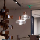 Minimalist nordic glass LED pendant light