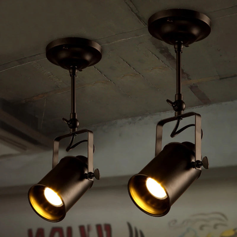 Spot plafond rétro intérieur ajustable style industriel