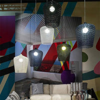 lampe suspendue moderne en acrylique transparent pour divers espaces